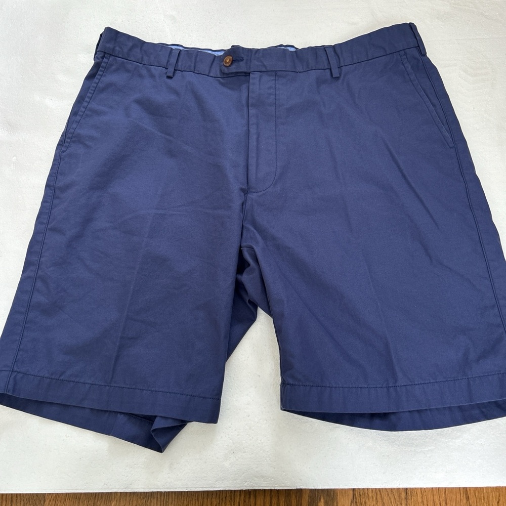 Peter millar 100% Pima cotton lightweight Navy blue chino shorts 38 #chino